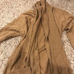 Tan sweater cardigan from Old Navy
